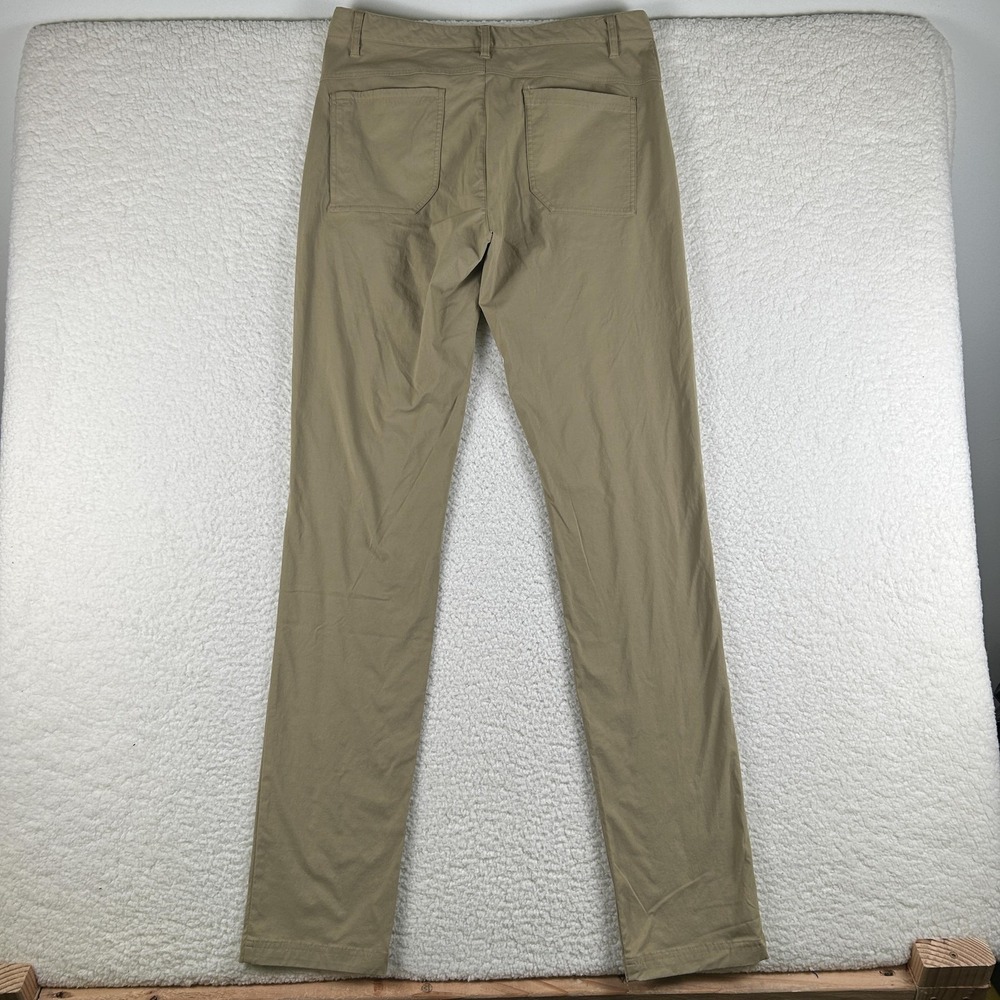 American Tall Pants Mens 34x38 Beige Lightweight Travel Nylon Stretch Khakis - Picture 2 of 15